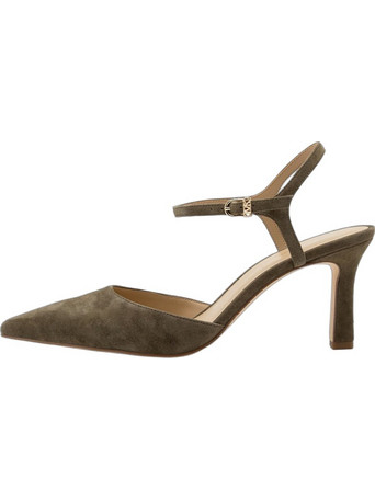 Michael Kors Γόβες Suede Slingback με Τακούνι Στιλέτο Χακί 40T6AMMP1S-282