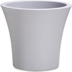 Plastona City 25 Γλάστρα Στρογγυλή Πλαστική Γκρι 25x22cm 10.11.0046