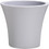 Plastona City 25 Γλάστρα Στρογγυλή Πλαστική Γκρι 25x22cm 10.11.0046