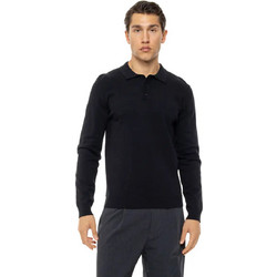 Biston Ανδρική Μπλούζα Polo Μακρυμάνικη Μαύρη 54-206-009