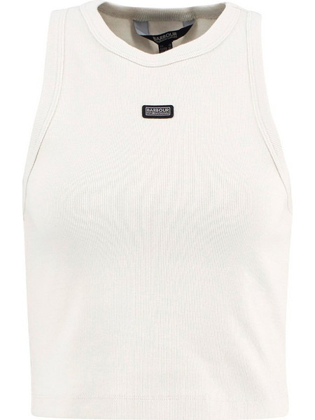 Barbour Γυναικείο Καλοκαιρινό Crop Top Ριπ Λευκό LML0931-GY12