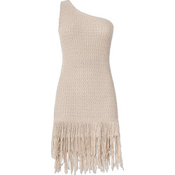 Pinko Mini Καλοκαιρινό Φόρεμα για Γάμο / Βάπτιση Πλεκτό Μπεζ 106959A3CI-I05
