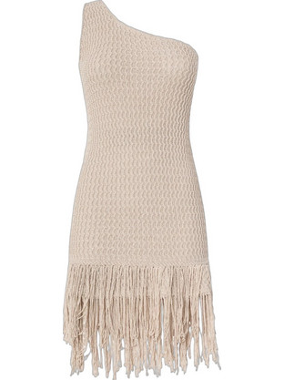 Pinko Mini Καλοκαιρινό Φόρεμα για Γάμο / Βάπτιση Πλεκτό Μπεζ 106959A3CI-I05