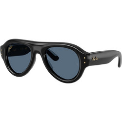Ray-Ban RB4925 60180 Ανδρικά Γυαλιά Ηλίου Aviator Κοκάλινα Μαύρα με Μπλε Φακό