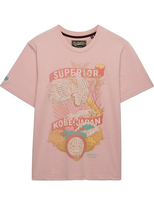 Superdry Ανδρικό Αθλητικό T-Shirt Ροζ M1012235A-HSU