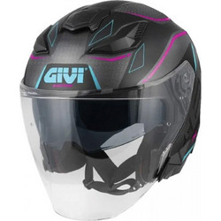 Givi X31 Black Dark Titan Fuchsia Blue Κράνος Μηχανής Jet 1450gr