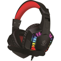 Rebeltec Shark Gaming Headset Over Ear Black Red