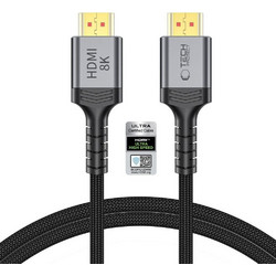 Tech-Protect Καλώδιο HDMI 2.1 Braided HDMI Male to HDMI Male 1m Black 5906302323678