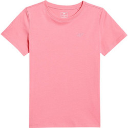 4F Παιδικό T-Shirt Κοντομάνικο Ροζ 4FJWSS26TTSHF3003-54S