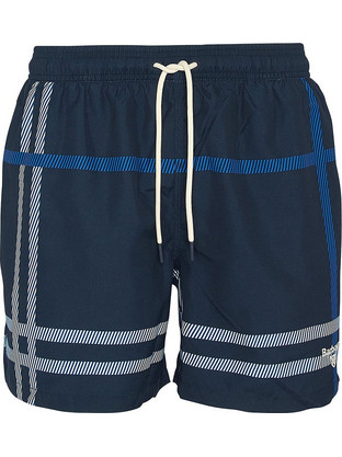Barbour Ανδρικό Μαγιό Σορτς με Σχέδια Navy Μπλε MSW0067