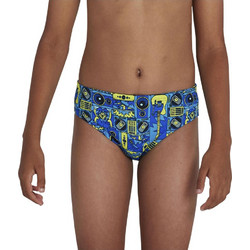 Speedo Allover Brief Αθλητικό Παιδικό Μαγιό Σλιπ για Αγόρι Royal Blue Κίτρινο 04285-G020