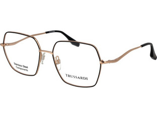 Trussardi TSW1038 09A Γυναικείος Σκελετός Γυαλιών Οράσεως Μεταλλικός Χρυσός Μαύρος
