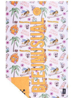 Bee Unusual Chill Beach Πετσέτα Θαλάσσης Microfiber Μπεζ 100x150cm HB-231554