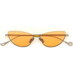 Eyepetizer ODAIBA C.3-67 Γυναικεία Γυαλιά Ηλίου Cat Eye Μεταλλικά Χρυσά με Πορτοκαλί Φακό