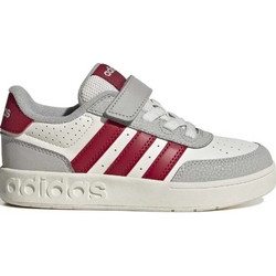 Adidas Breakbase Παιδικά Sneakers Γκρι Μπορντό KJ9594