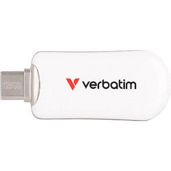 Verbatim Plectra 128GB USB Stick 3.2 Gen 1 με USB-C Λευκό