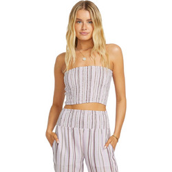 Billabong Γυναικείο Καλοκαιρινό Crop Top Βαμβακερό Εκρού 24B041502-MUL