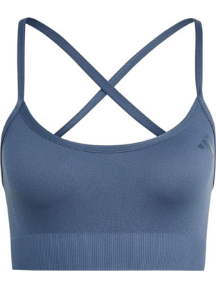 Adidas Workout Essentials Αθλητικό Μπουστάκι με Χαμηλή Στήριξη Μπλε KS3672