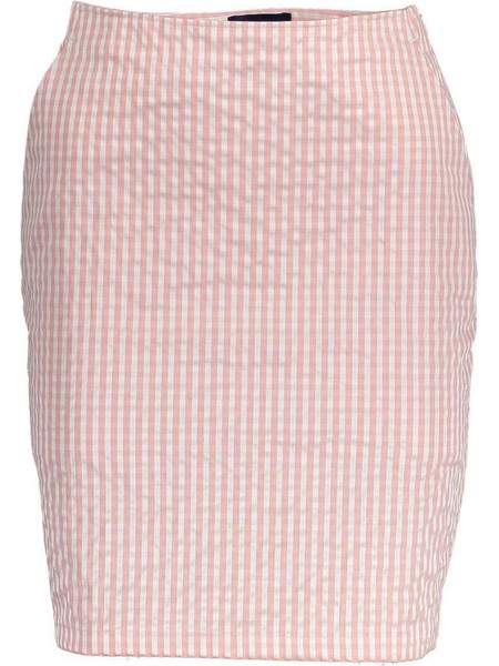 Gant Μίνι Φούστα Υφασμάτινη Pencil Καρό Σομόν 3GW4400032-659