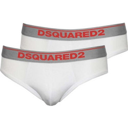 Dsquared2 Ανδρικά Σλιπ Λευκά 2Pack DCX610050-100