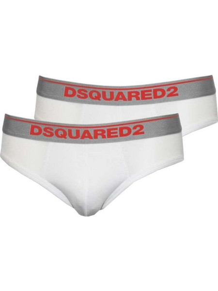 Dsquared2 Ανδρικά Σλιπ Λευκά 2Pack DCX610050-100