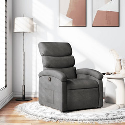 vidaXL Πολυθρόνα Relax με Υποπόδιο Ανακλινόμενη Ανθρακί 3205805