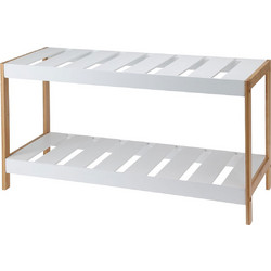 MRShome Παπουτσοθήκη Λευκή M70xΠ26xΥ36cm DF-0064000
