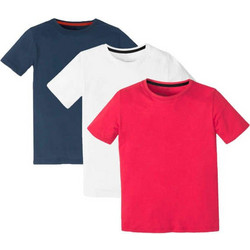 Bonprix Σετ Παιδικά T-Shirt Κοντομάνικα Navy Μπλε Κόκκινο Λευκό 905471