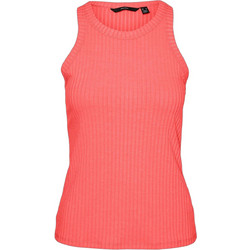 Vero Moda Γυναικείο Καλοκαιρινό Top Ριπ Κοραλί 10281794