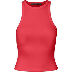 Vero Moda Γυναικείο Καλοκαιρινό Top Ριπ Κόκκινο 10295022