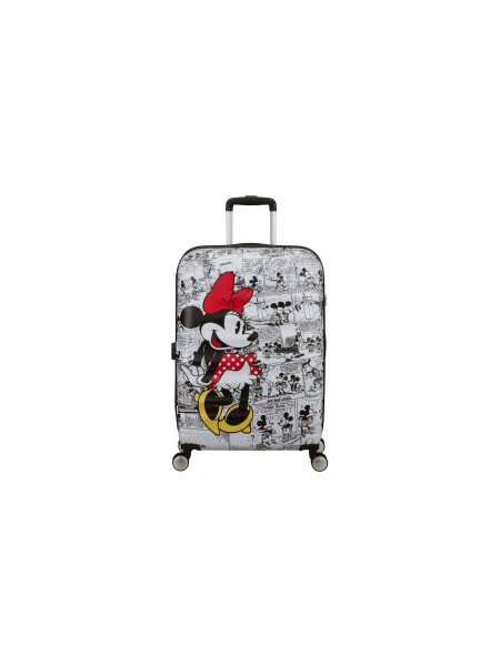 American Tourister Wavebreaker 152581-7484 Παιδική Βαλίτσα Μεσαία 67x47x26cm με 4 Ρόδες Λευκή