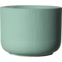 Supergreens Petal M Γλάστρα Στρογγυλή Πήλινη Βεραμάν 35x26cm B-4270-8