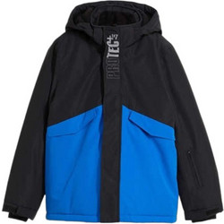 Bonprix Αθλητικό Παιδικό Μπουφάν Χειμωνιάτικο Softshell Αδιάβροχο Αντιανεμικό Μαύρο Μπλε 951515