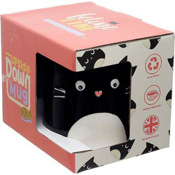 Puckator Feline Fine Cat Upside Down Mug