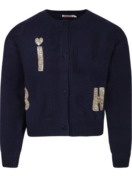 Billieblush Παιδική Ζακέτα Πλεκτή με Κουμπιά Navy Μπλε 3143164380148