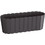 Prosperplast Γλάστρα Οβάλ Πλαστική Ανθρακί 38.3x14.4x13cm DDEC400-S433