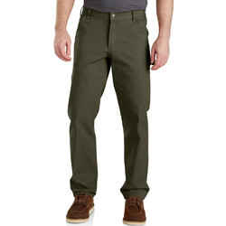 Carhartt Duck Ανδρικό Παντελόνι Ελαστικό Relaxed Εφαρμογή Χακί 103279-316