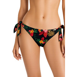 Livia Bikini Slip Floral Μαύρο Πολύχρωμο JUSTE-LEVANTO-ZGS01