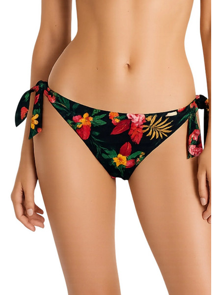 Livia Bikini Slip Floral Μαύρο Πολύχρωμο JUSTE-LEVANTO-ZGS01