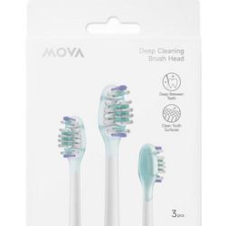 Mova ABH2-CL Ανταλλακτικές Κεφαλές Ηλεκτρικής Οδοντόβουρτσας 3τμχ