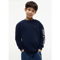 Tommy Hilfiger Παιδικό T-Shirt Μακρυμάνικο Navy Μπλε KB0KB10512-C1G