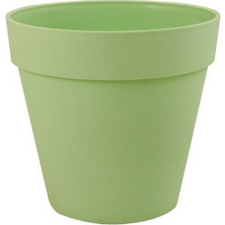 Sic Plast Deco Γλάστρα Εξωτερικού Χώρου Στρογγυλή Πλαστική Πράσινο Mint 18x17cm 7532175903