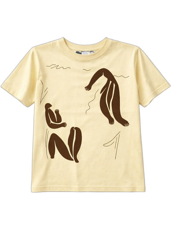 Gang Παιδικό T-Shirt Κοντομάνικο Μπεζ Καφέ 126921
