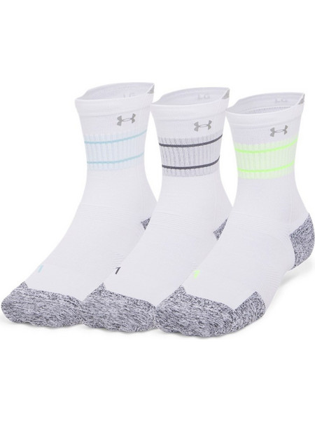 Under Armour Ανδρικές Κάλτσες Ψηλές με Σχέδια Λευκές 3Pack 1387043-034