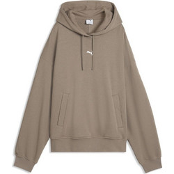 Puma Essentials Γυναικείο Αθλητικό Φούτερ με Κουκούλα Καφέ 636672-81