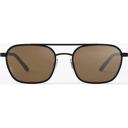Izipizi Cruise Ανδρικά Γυαλιά Ηλίου Aviator Μεταλλικά Μαύρα με Καφέ Φακό