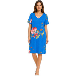 Vamp Mini Καλοκαιρινό Φόρεμα Floral Μεταξωτό Μπλε 00-10-3775-04