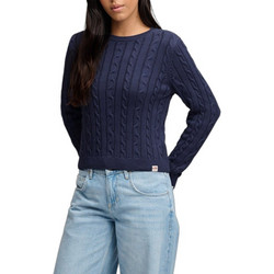 Superdry Γυναικεία Πλεκτή Μπλούζα Navy Μπλε W6110801A