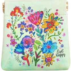Natural Life Live Happy Γυναικείο Νεσεσέρ 10.1x10.8cm Πράσινο Mint