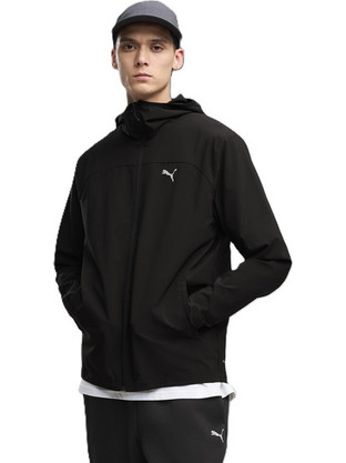 Puma Ανδρική Ζακέτα Φούτερ με Κουκούλα και Φερμουάρ Μαύρη 693953-01